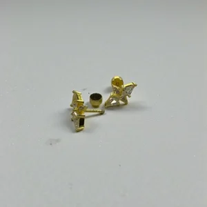 18k Goldplated Shiny Ear Stud