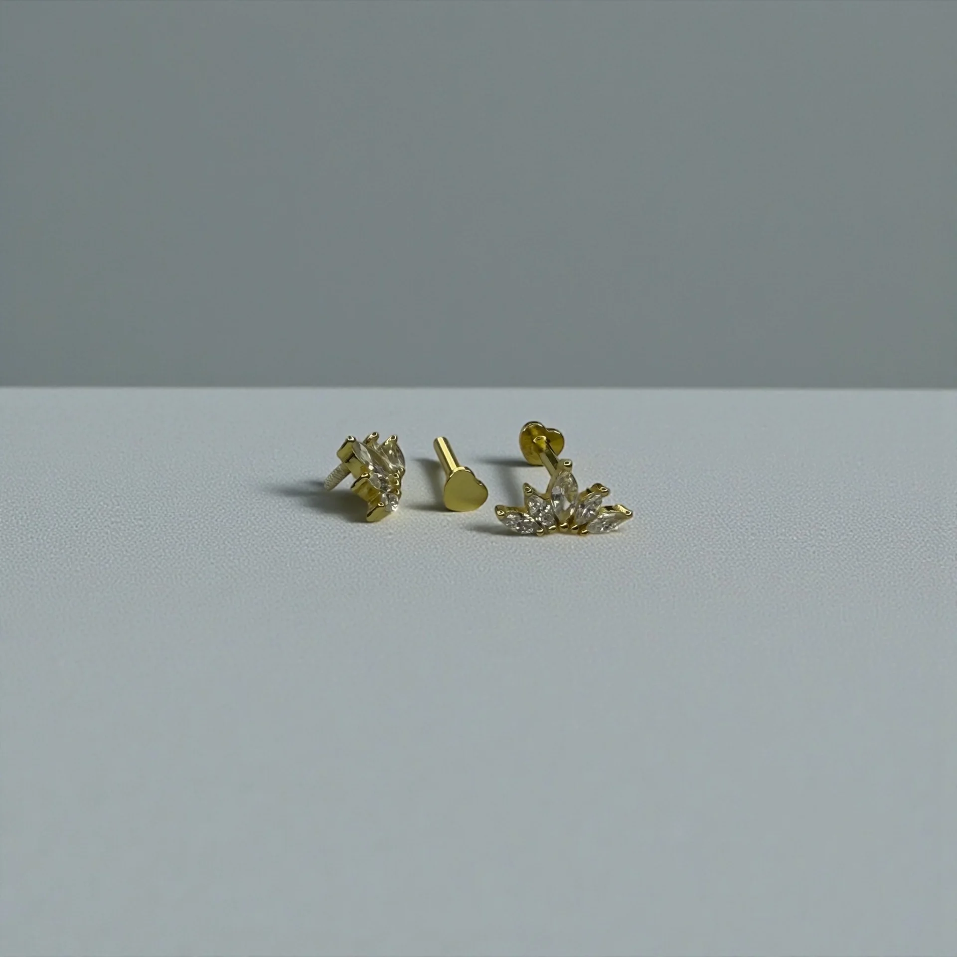 Crown Marquise Ear Stud - Image 3