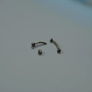 Barbell Ear Studs Silver