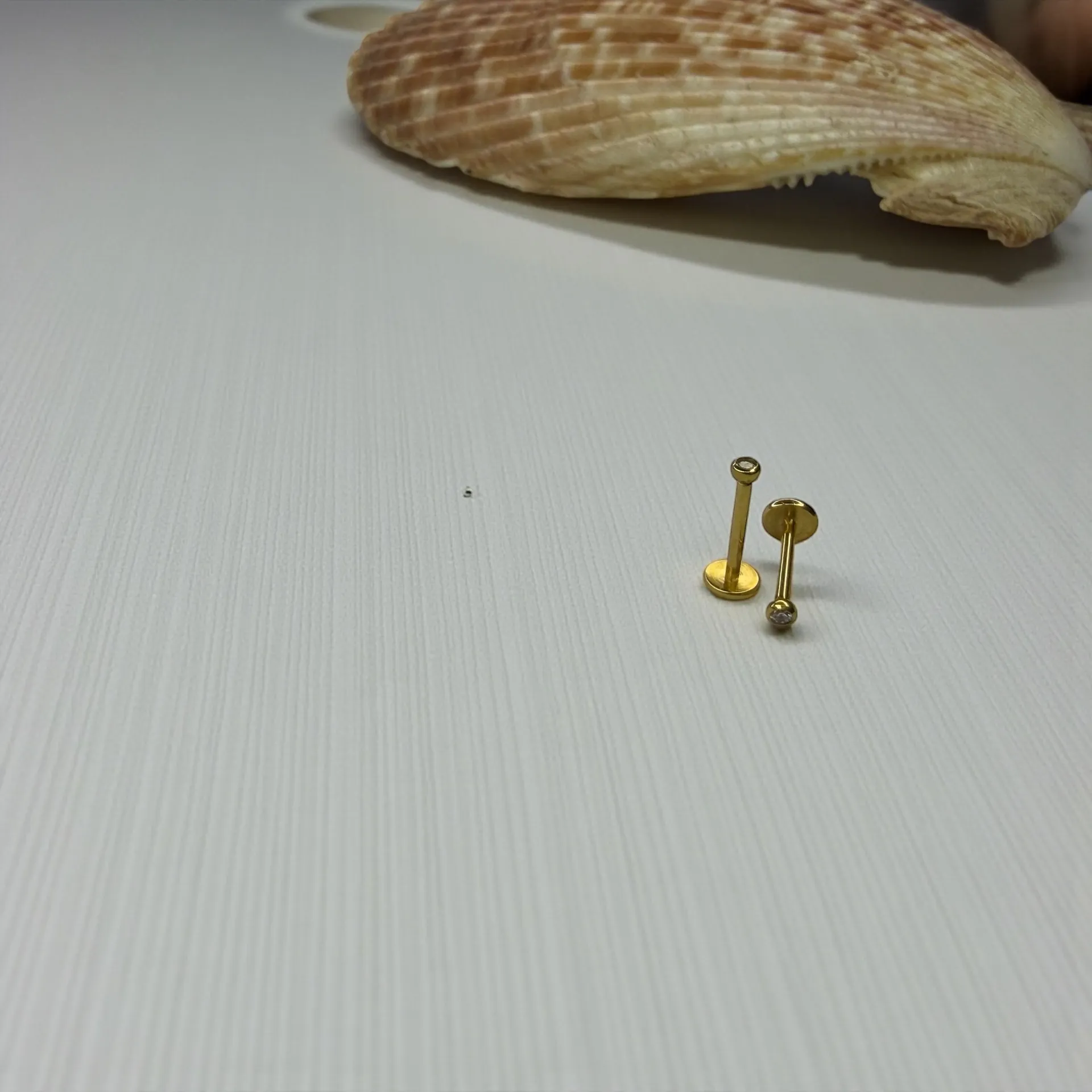 CZ Stone Labret Ear Stud - Image 3