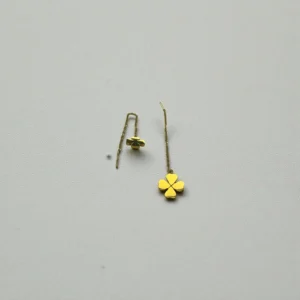 Chain Tassel Dangle Drop Minimalist Lightweight Ear Studs Golden