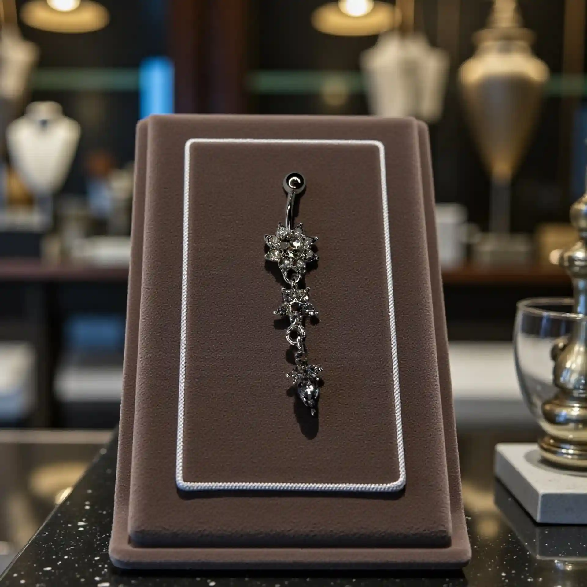 Crystal Clear Zircons Bellybutton Fashion Jewelry - Image 4