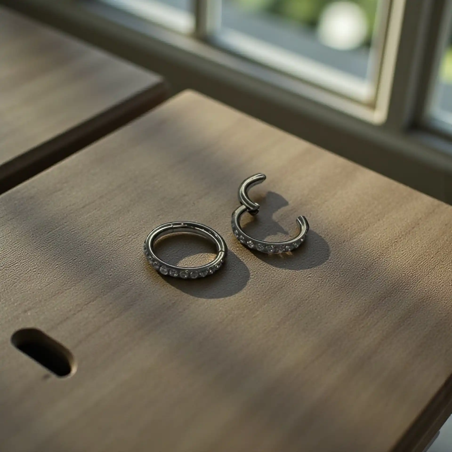 Glittering Charms Zircons Hoops Ear - Image 7