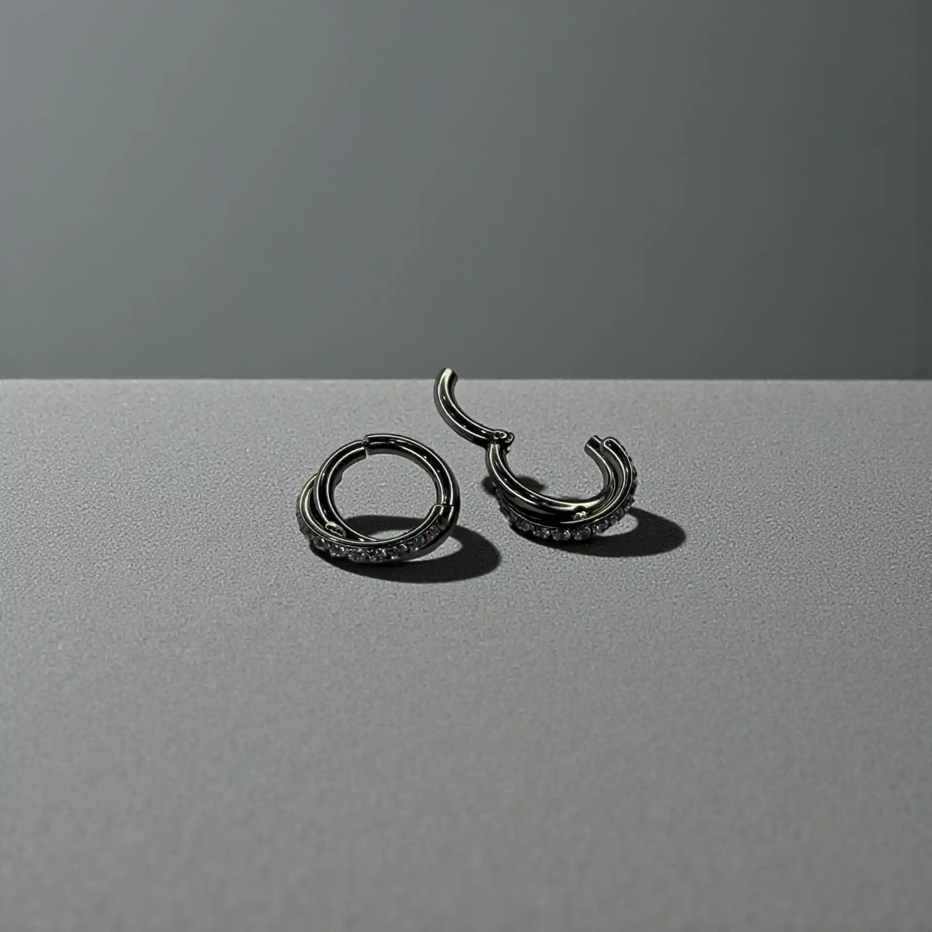 Luxury Two In One Sparking Hoops - Image 4
