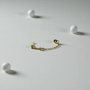 Chain Tassel Dangling Stud