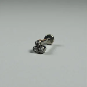 Crystal Clear Zircons Ear Stud