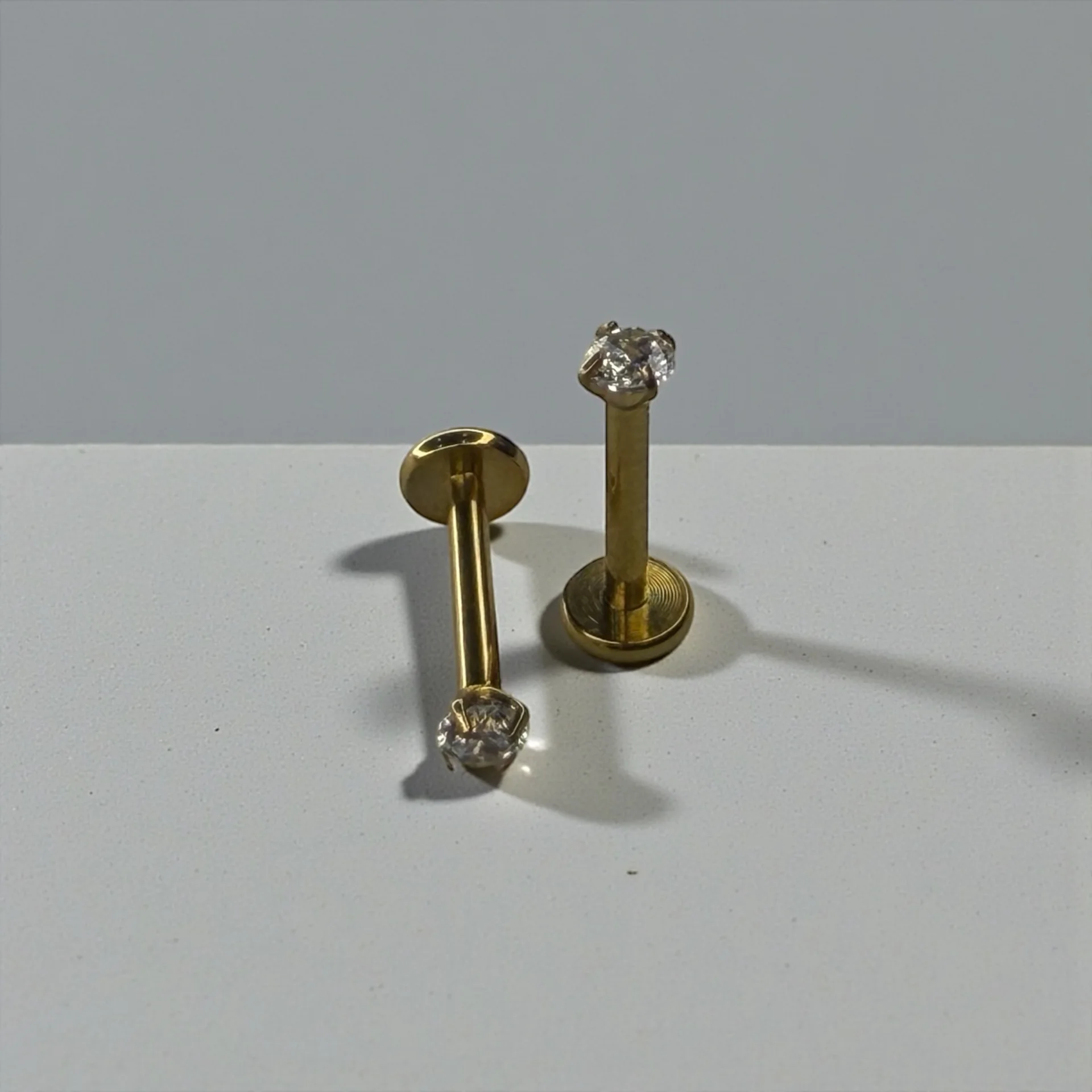 CZ Stone Stud Labret Zirconia Nose Stud