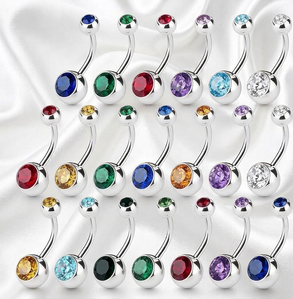 Double ball navel barbell, EarStudex