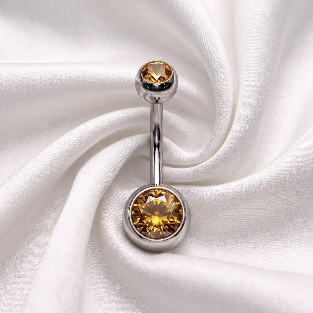 Double ball navel barbell, EarStudex