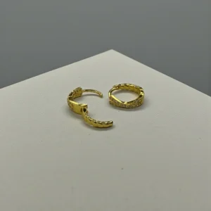 Double Rounded Hoops Ear