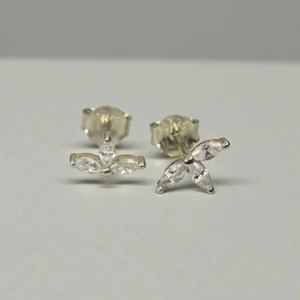 Flower Butterfly Ear Studs