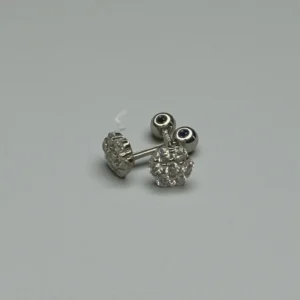 Flower Seven Tiny Zircons Ball End Nose Stud