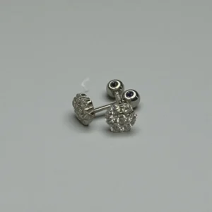 Flower Seven Tiny Zircons Ear Stud
