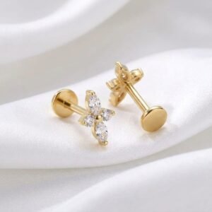 Four Point Star Ear Stud