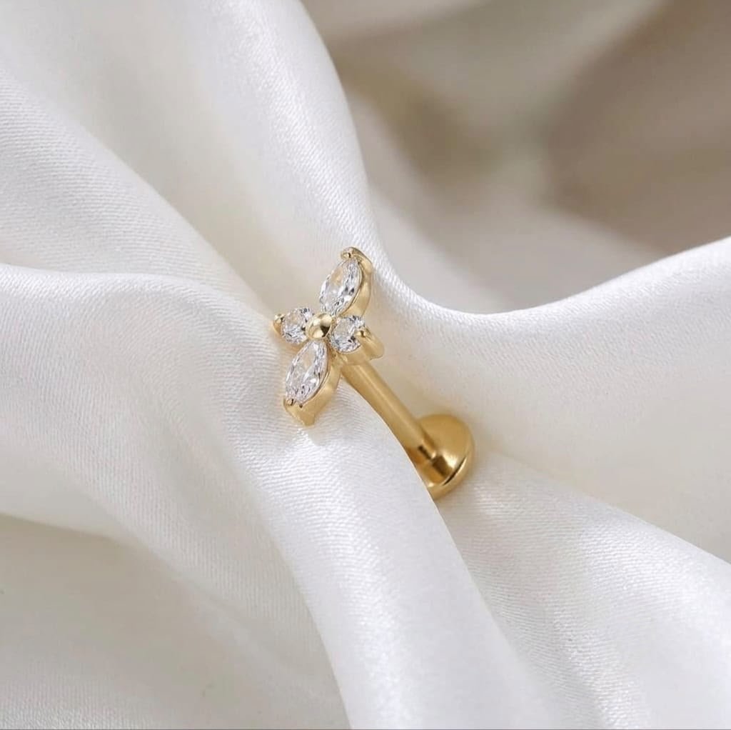 Four Point Star Ear Stud
