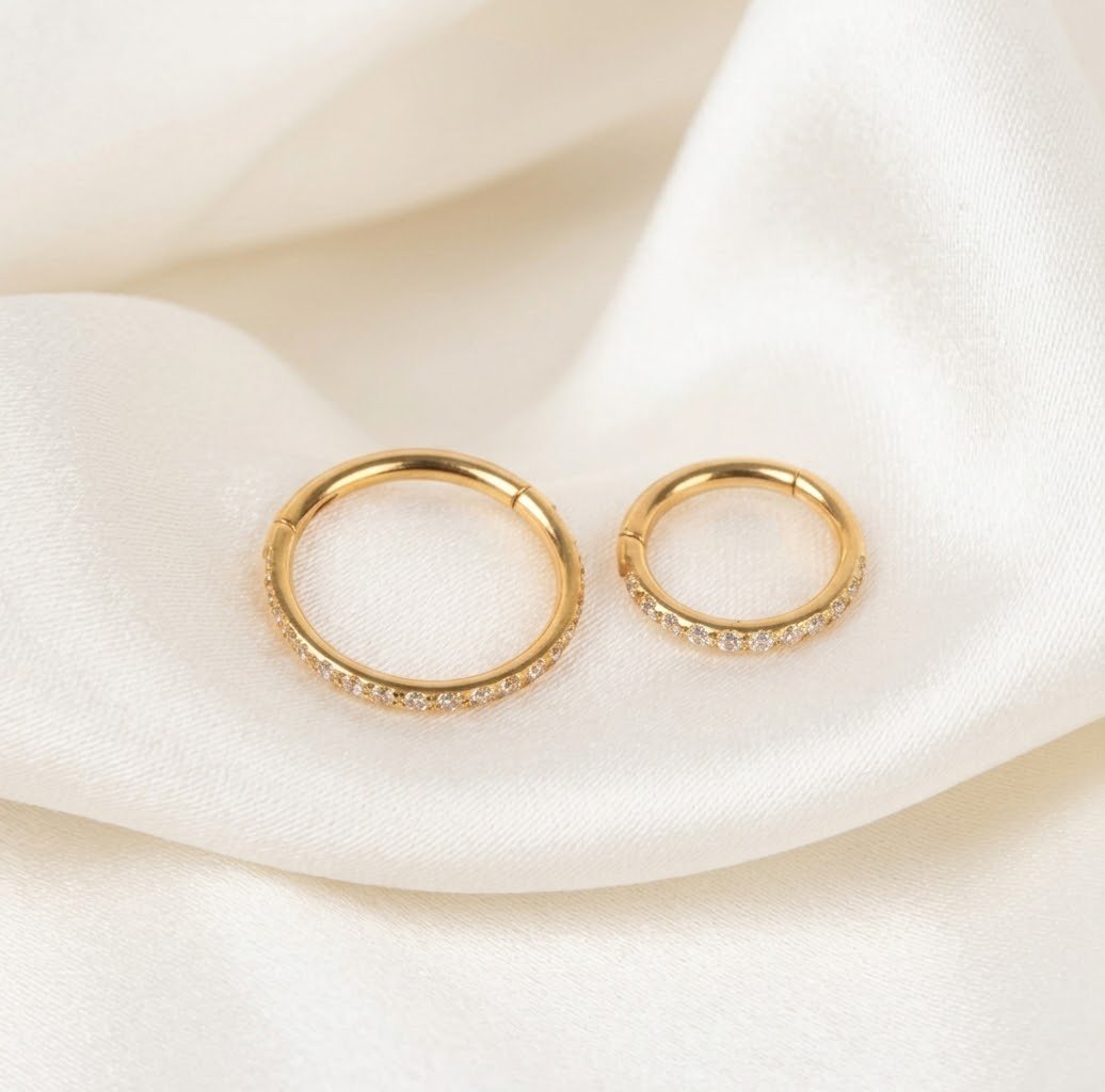 Glittering Charms Zircons Hoops Ear - Image 3