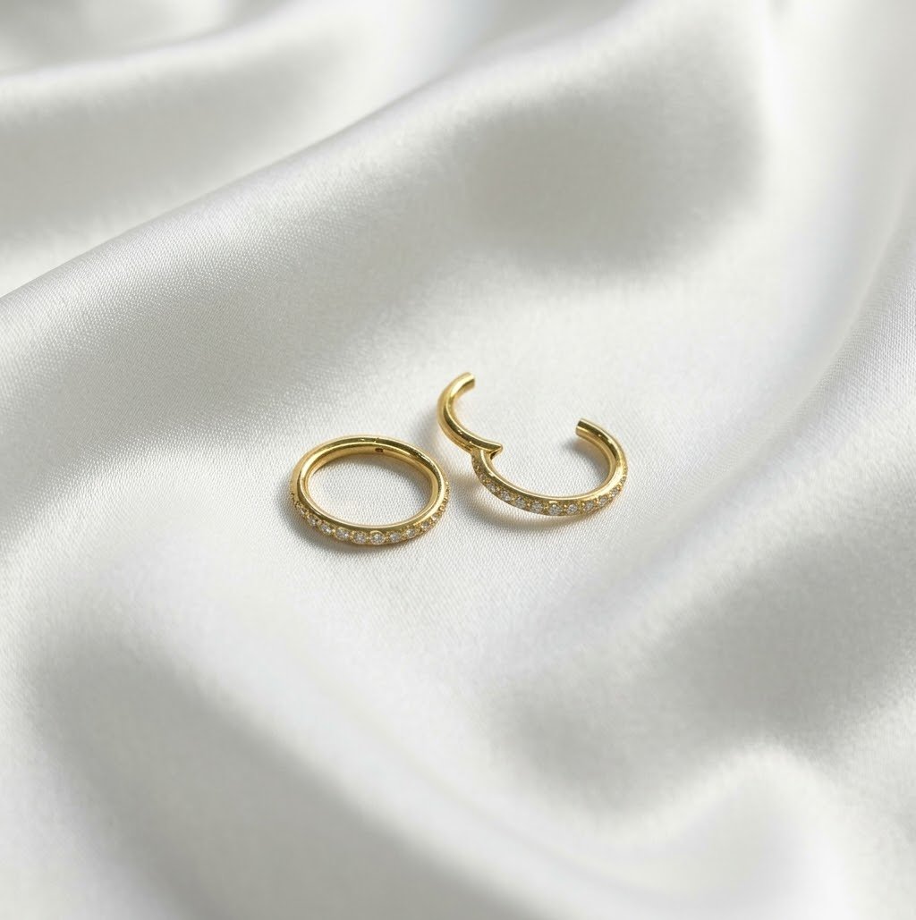 Glittering Charms Zircons Hoops Ear - Image 2
