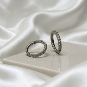 Glittering Charm Zircon Hoop Ring