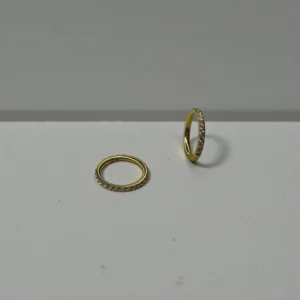 Glittering Charms Zircons Hoops Ear