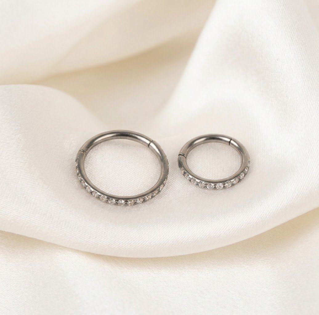 Glittering Charms Zircons Hoops Ear - Image 4