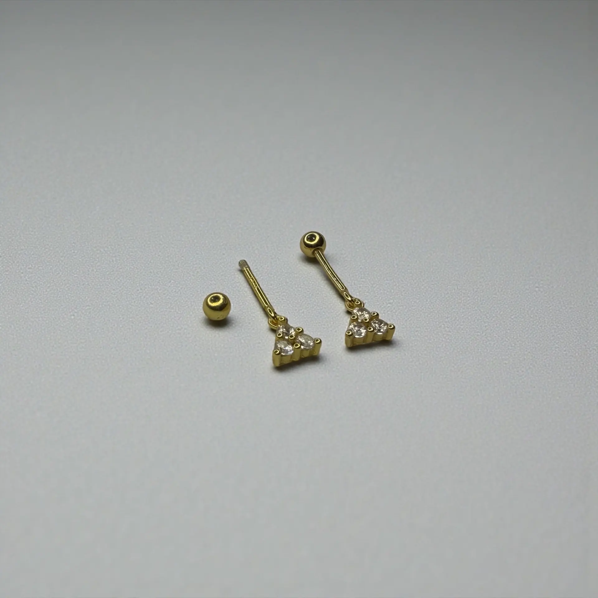 Vertical Helix Dangling Ear Stud