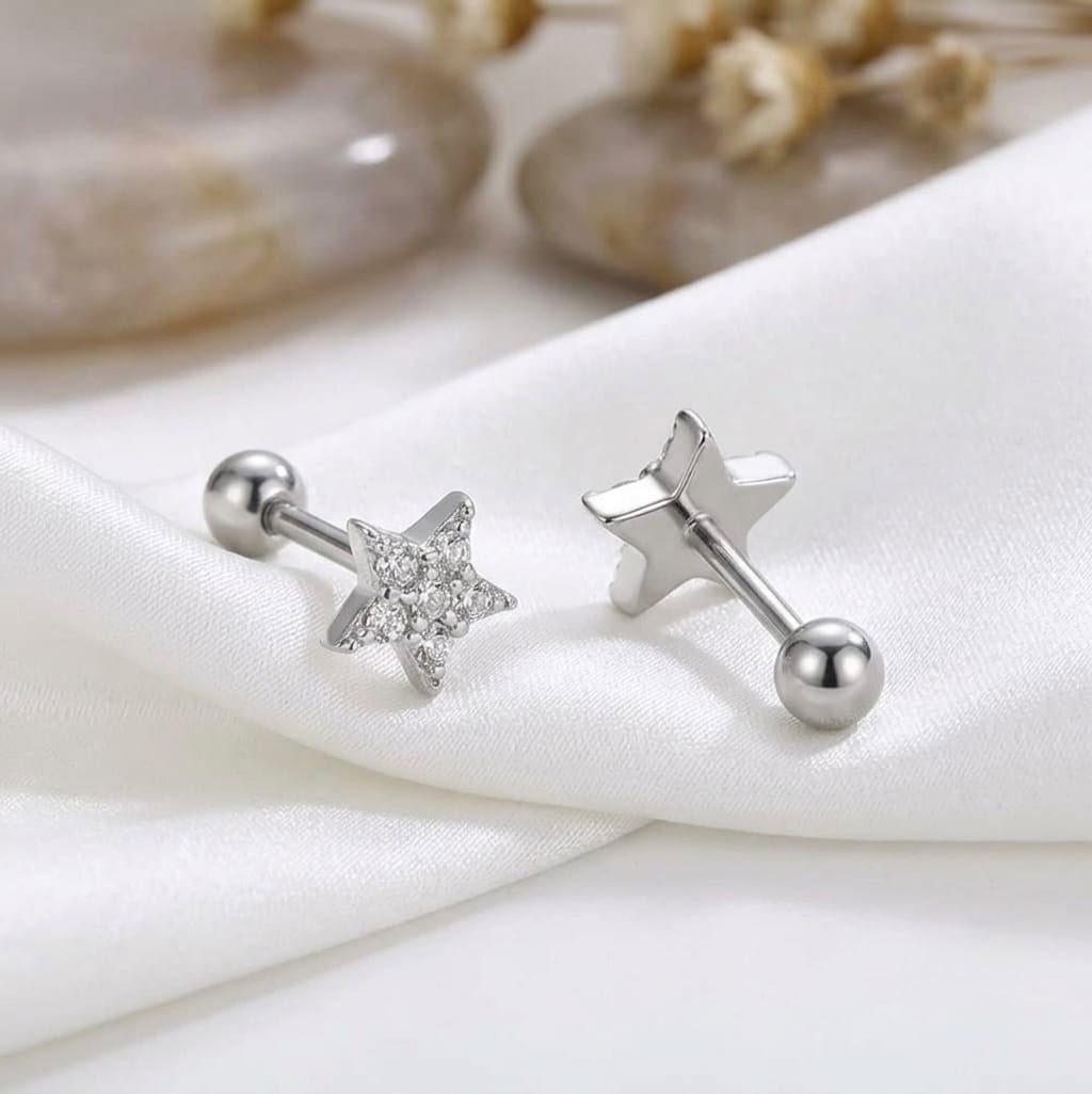 Zircon Star Ear Stud