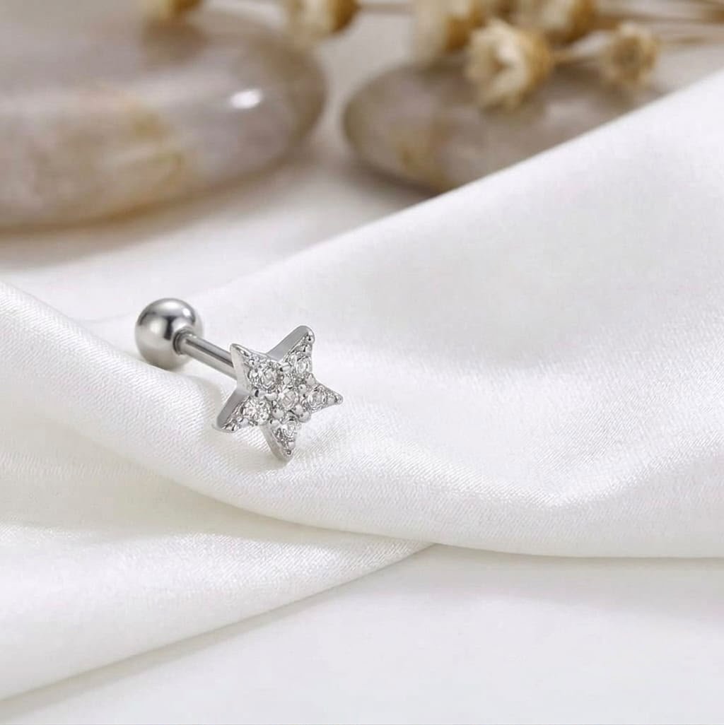 Zircon Star Ear Stud