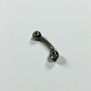 Zircons Titanium Barbell Eyebrow Stud