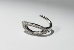 Crown Zircon Belly Button Piercing In Peshawar By EarStudex