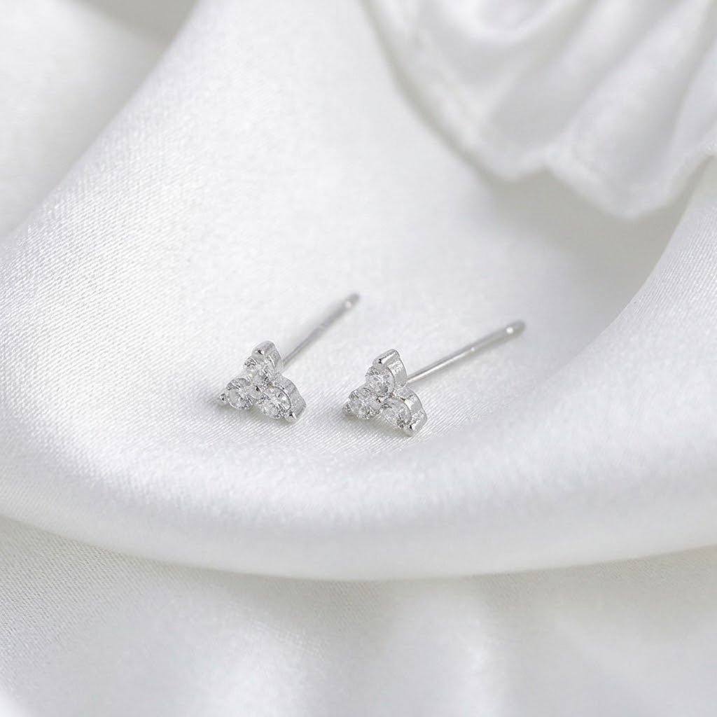 Triangle Crystal Ear Stud - Image 2